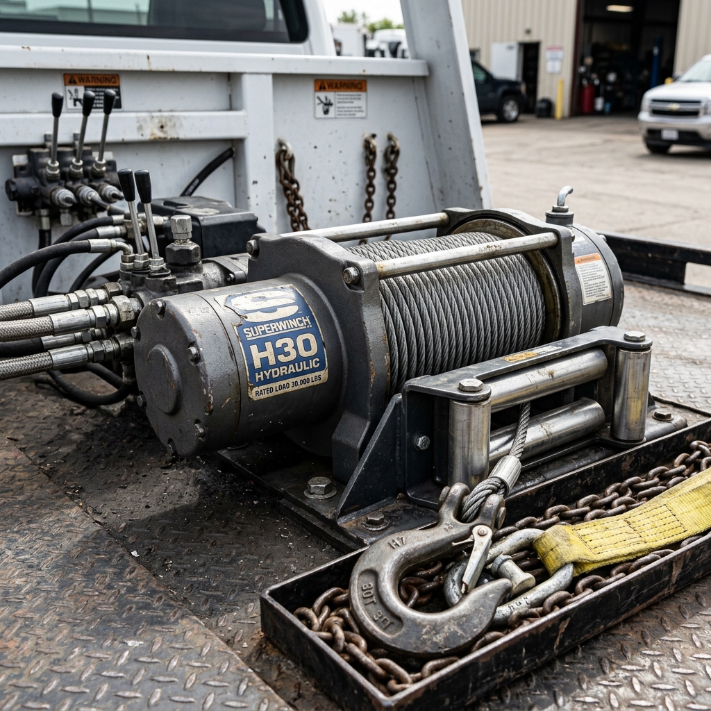 Heavy Duty Hydraulic Towing Winch Equipment